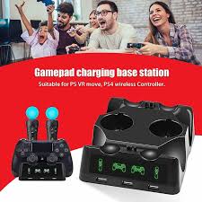 Why is my playstation vr controller not charging? Charger Charging Dock Holder Stand Station For Ps4 Ps Vr Move Controller 4 In 1 Buy From 15 On Joom E Commerce Platform