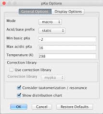They has calculate the concentration. Pka Plugin Chemaxon Docs