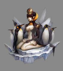 Penguin Queen Art Fun Illustration Fantasy Art