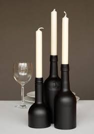 Kerzenstander 3er Set Kerzenstander Candela 3black Ein Designerstuc In 2020 Recycelte Weinflaschen Weinflaschen Basteleien Recyceltes Glas