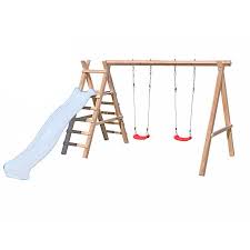 Kinderschaukel für den garten selber bauen? Premium Larche Schaukel Typ 4 2 Aus Larchenholz Mit Podest Fur Rutsche Spielturm Aus Holz Fur Den Garten Kaufen