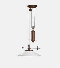 The best pendant light for multiple spaces will send light down and outward, too, not directly down toward a single task, to work as both surface lighting and ambient lighting. Country Pendant Light Counterweight Rise Fall Lightco Australia
