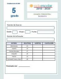Estamos eso es lo que podemos compartir respuestas del libro de desafíos matemáticos quinto grado. Examen Trimestral Bloque Ii Nivel Primaria Grado Quinto Grado Ciclo Escolar 2019 2020 Examen Formato Pdf Docx Quinto Grado Sexto Grado Examen