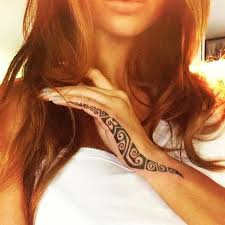 Tribal Tattoo On Hand Tahitian Tattoo Tribal Tattoos Polynesian Tattoo Designs
