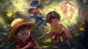One piece luffy, ace, and sabbo wallpaper, monkey d. One Piece Ace Wallpaper 1920x1080 Wallpaper Teahub Io