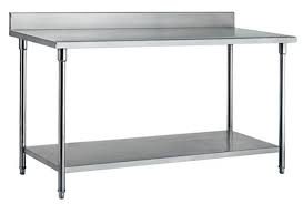This computer desk has several open shelves, drawer, file cabinet, printer or scanner shelves and cpu shelves, which can provide a lot of storage options. Kitchen Work Table With Under Shelf Stainless Steel Catering Equipment 1000 700 850mm