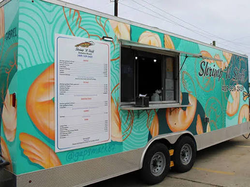 Shrimp N Stuff Food Truck — Seafood restaurant food truck in Jamaica Beach, Texas