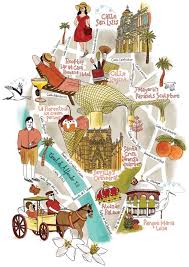 6 o melhor de sevilha num roteiro de 2 dias. Seville Map Runningforcrayons Sevilla Espanha Sevilha Espanha Mapas Ilustrados