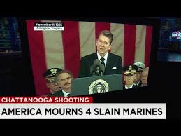 Honor veterans with words and action american soldiers us marine corps usmc ronald reagan quote wood sign 12 x these pictures of this page are about. Reagan S Iconic Words Help Memorialize Slain Marines Youtube