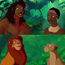 The lion guard defenders of pride lands sezonul 1 desene animate online dublate in limba romana hd gratis, desene disney channel noi,disney junior romania, garda felina: Simba And Nhala In Human Form The Lion King