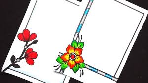 Priya Creations Simple Flower Border Designs Diy Projects Flower Border Pencil Drawing Flowers Designs Facebook You can also download a blank border before you make any changes if you want to.