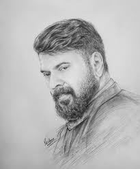 Mammootty Pencil Portrait Mammootty Actormammootty Megastar Malayalam Filmindustry Ma Pencil Portrait Drawing Pencil Portrait Portrait Drawing