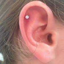 Helix How Mine Will Look Once Healed Healed Helix Earings Piercings Cartilage Piercing Stud Ear Piercings Helix