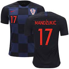 Mandzukic 17 Croatia Away Jersey Soccer 2018 2019 Black Dark Navy Rusia2018 Rusia2018 Vamosmexico Russia2018worldcup Golaco Uniformes Futebol Ronaldo