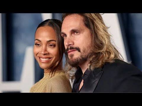 Zoe Saldana e Marco Perego / Frame YouTube