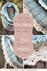 Cottage By The Sea Easy Astoria Infinity Scarf Free Crochet Pattern Edging Crochet Lace Pattern Crochet Patterns Free Beginner Crochet
