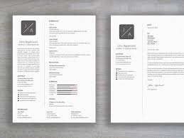 With elegant design you can quickly tailor your job resume with easy way. Free Clean Minimal Resume Template With Cover Letter Free Download