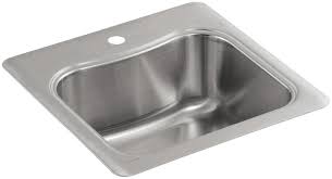 Made from quality materials this sink has overall dimensions of 20 1/2 x 20 (52 cm x 51 cm), bowl dimensions of 16 x 18 (41 cm x 46 cm), and a depth of 7 (18 cm). Stainless Steel Drop In Bar Prep Sinks At Lowes Com