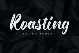 Brush script std medium version: Roasting Brush Script Font 1032349 Brush Font Bundles