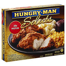 I came up with this one, and have been making it ever since! Hungry Man Selects Frozen Meal Classic Fried Chicken 16 Oz Safeway