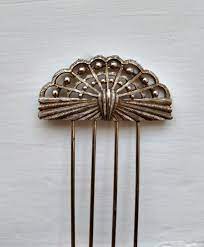 Vintage Silver Filigree Hair Pin Silver Filigree Hair Pins Vintage Silver