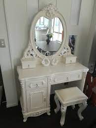 Dressing table with stool nz. French Dressing Table With Mirror Stool Dehome Furniture