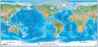 Sea Depth Charts Map World Oceans Of The World