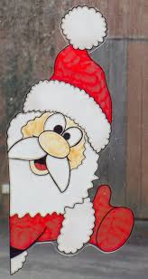 Confinement et stockage de denrées vitales : Wicoart Window Color Sticker Static Cling Vitrail Pere Noel Coucou Santa Xmas Deco Fenetre Noel Decoration Fenetre Noel Decoration Noel