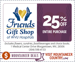 Log in to ottawaflowers.com and leave your email address, you can receive regular updates about new products and promotions. Wvu Hospitals Friends Gift Shop Coupon Deal Inside Visitmountaineercountry Com