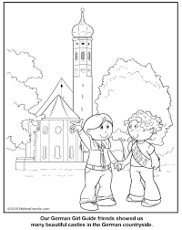 Gesgolden doodle mini coloring pages : German Girl Guide Coloring Page Makingfriends