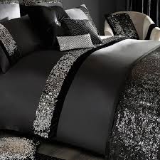 Black And Silver Sequin Comforter Set 1500 Tc Egyptian Cotton 5 Pc Sequin Patti Olym Queen Black Duvet Cover Set Black Duvet Cover Duvet Cover Sets Black Duvet