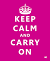 Official Keep Calm And Carry On
