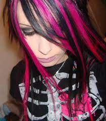 Pink And Black Striped Hair By Candyacidhair On Deviantart Pink And Black Hair Colored Hair Extensions Hair Color Pink