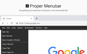 Proper Menubar For Google Chrome Chrome Web Store