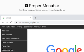 Take the best of google everywhere on the web. Proper Menubar For Google Chrome