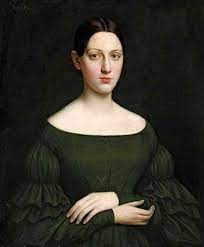 1801 1888 women in green dress a member of the beauvais decuir family portrait portraiture green dress
