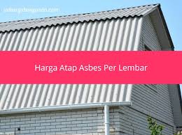 Harga atap spandek per meter. Harga Asbes Gelombang Plastik Seng Untuk Atap Dan Plafon