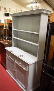 Modern & contemporary dressers & chests : Lot 1218 A Modern Grey Painted Pine Kitchen Dresser