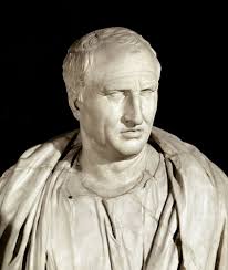Porträtt av den romerske statsmannen Ciceron (marmorskulptur, ca 50 f.Kr.)
