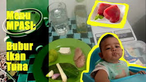 Ikan tuna bumbu bawang putih bawang merah daun jeruk daun salam. Menu Mpasi Bubur Ikan Tuna Lahappp Anti Gtm Club Youtube