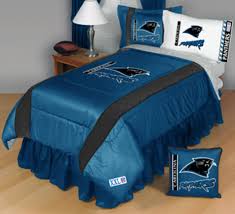 Set includes one twin comforter and two shams. Nfl Sidelines Carolina Panthers Twin Bed Set Rooms To Go