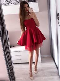 Simple Red Sweetheart Short Cheap Homecoming Dresses Online Cm728 Prom Promdresses Simple Homecoming Dresses Red Homecoming Dresses Simple Prom Dress Short
