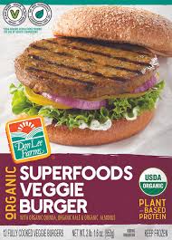 Organic Superfoods Veggie Burger Quinoa Kale Almonds Don Lee Farms