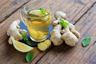 Ginger and lemon are popular natural detox ingredients., AI generated