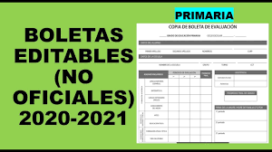 Las boletas de calificaciones son una herramienta eficaz para comunicar a los padres el una buena boleta de calificaciones debe ser fácil de leer, indicar claramente los resultados del. Soy Docente Boletas Editables No Oficiales 2020 2021 Youtube
