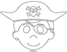 You could also print the picture using the print button above the image. Printable Pirate Mask