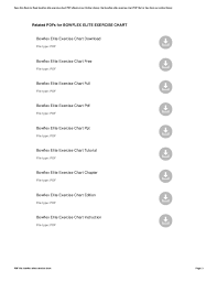 bowflex elite exercise chart