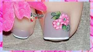 Aquí vas a poder ver ideas de como pintar uñas decoradas fáciles en imágenes , también para esto tenemos un articulo super completo con diseño de uñas sencillos. Decoracion De Unas Con Flores Sencillas Y Faciles Para Pie Unas Decoradas De Los Pies Con French Youtube