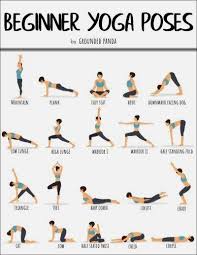 20 Yoga Poses For Complete Beginners Free Printable Basic Yoga Poses Easy Yoga Workouts Yoga Poses For Beginners