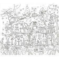 Image Result For Fairy Tree House Coloring Pages House Colouring Pages Coloring Pages Poster Colour